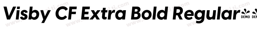 Visby CF Extra Bold Regular字体转换